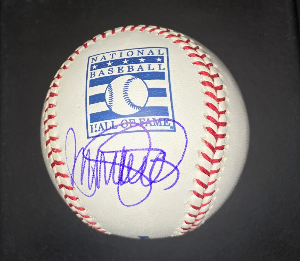 Ryne Sandberg single signed autographed National Baseball Hall of Fame baseball