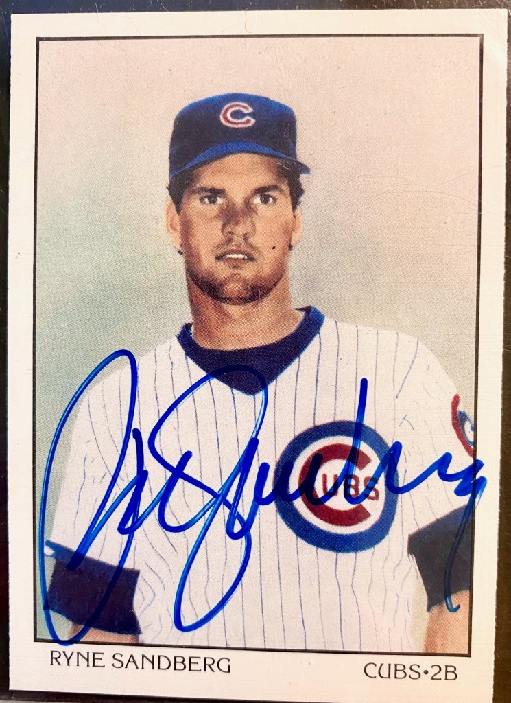 1990 Score Dream Team Ryne Sandberg autographed signed card